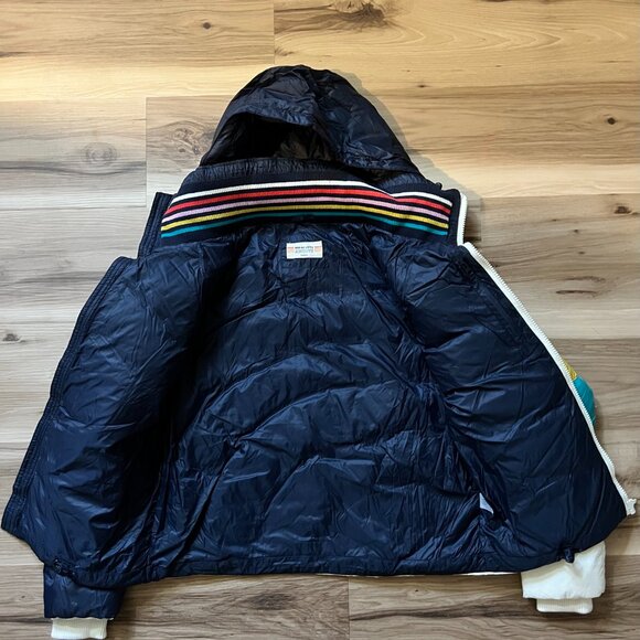 Marine Layer Apres Rainbow Puffer Jacket. XS. Excellent Condition - Picture 6 of 8